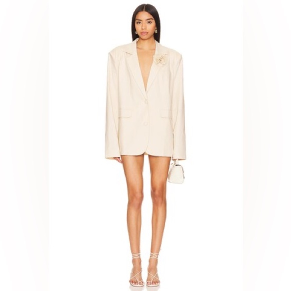 Lovers + Friends x Anja Dujukovi Cream Rain Blazer